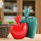 thumbnail image 1 of Esculturas abstractas para parejas, adorno de personaje cariñoso, artesanías modernas, estatua de cerámica para amantes, mesa, comedor, hogar, regalo Verde y rojo Baoblaze Pareja estatua, 1 of 8