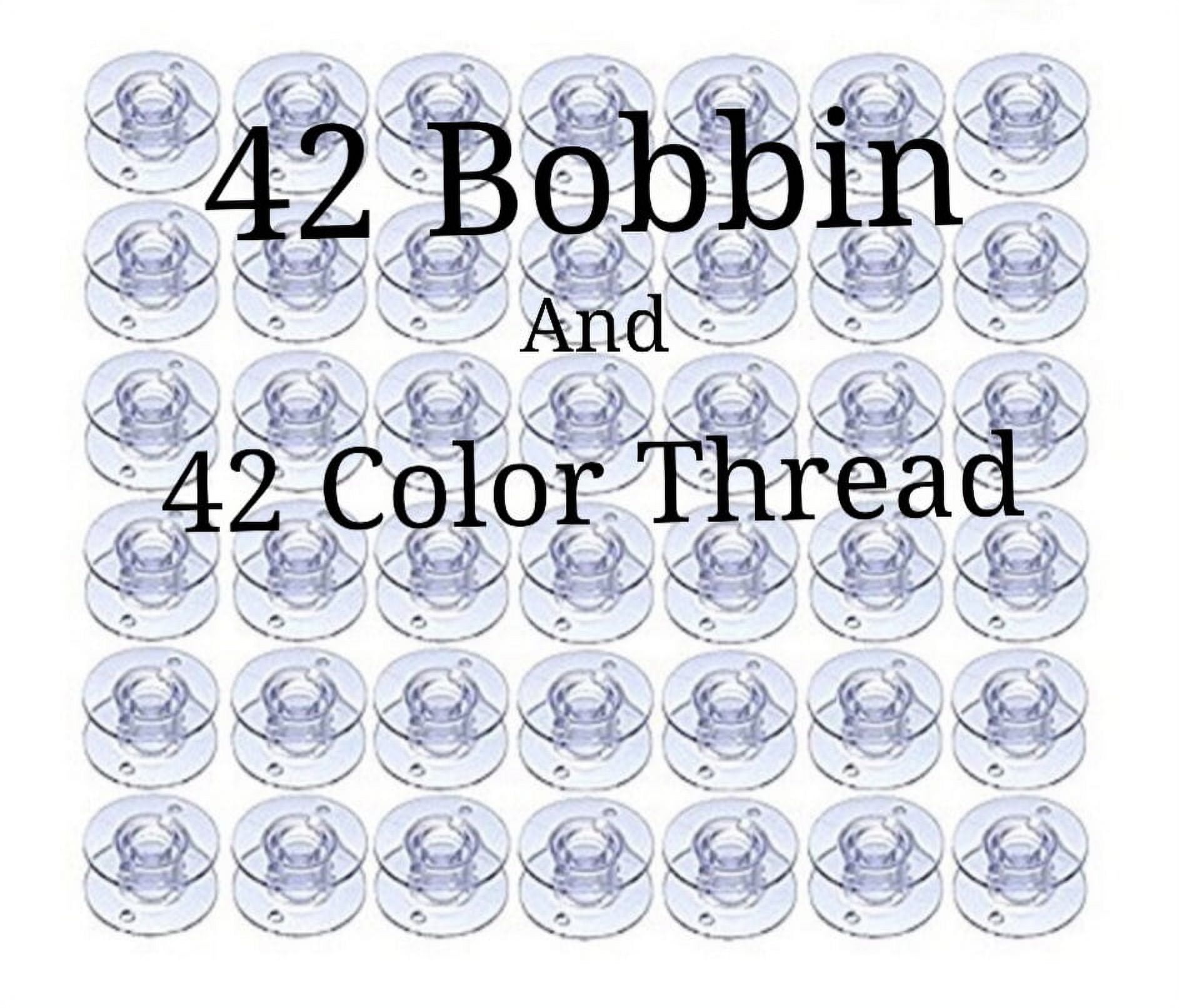 Embroidery thread 42 Pcs/Colors Polyester , Embroidery Machine Thread 40wt | For Brother Babylock Janome Singer Pfaff Husqvarna Bernina Machines