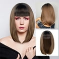 Womens Fashion 2024 Lace Front Wig No Glue Straight Hair Bob Lace Wig