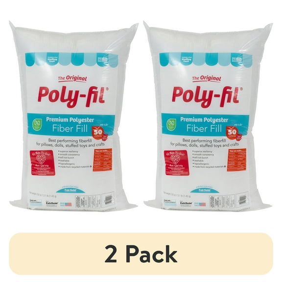Poly-Fil Polyester Fiberfill Stuffing, 16oz Bag, by Fairfield