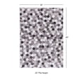 thumbnail image 3 of Contemporary Home Living 3' x 5' Hex Patchwork Area Throw Rug - Gray and Cream, 3 of 7