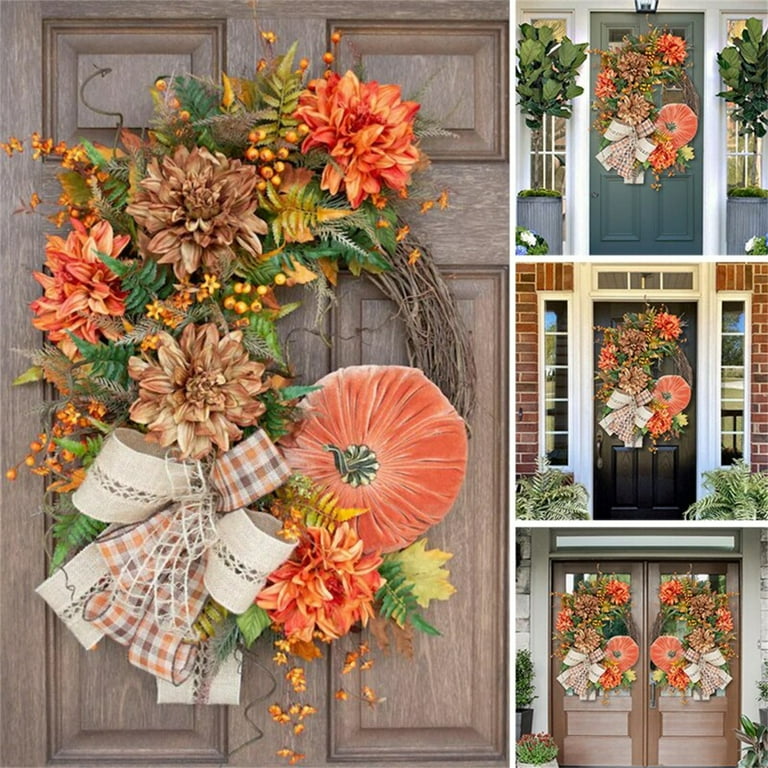 Fall Grapevine Wreath for Front Door Autumn Grapevine -   Fall  grapevine wreaths, Fall grapevine, Wreaths for front door