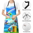 thumbnail image 6 of Lsque Mario Waterproof Apron Chef Aprons for Men Heavy Duty Chemical Work Apron Extra Long Grilling Aprons with Adjustable Bib Apron, 6 of 9