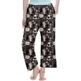 thumbnail image 5 of SUXIAN Trouser Girls Halloween Print Soft Cotton Pajama Bottoms Straight Leg Casual Long Pants Comfortable Everyday Wear Pants for Kids, 5 of 5