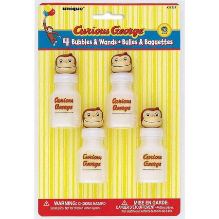 Curious George Bubbles Party Favors, 1 oz, 4ct