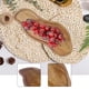 thumbnail image 5 of Bandeja de madera Plato de madera Bandeja para servir Comida Bandeja para frutas Postres Bebidas gran maní, 5 of 9