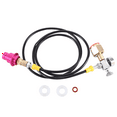 CO2 Adapter Hose with 2000Psi Pressure Gauge for DUO/TERRA/ART Quick