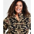thumbnail image 2 of Nina Parker CAMO Women's Trendy Plus Size Camouflage Knit Jacket, US 2X, 2 of 4