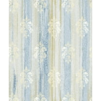 Brewster 2810-SH01126 Advantage Alison Blue Damask Motif  Wallpaper Blue