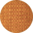 thumbnail image 1 of Ahgly Company Indoor Round Abstract Orange Contemporary Area Rugs, 8' Round, 1 of 1