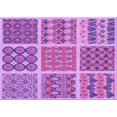 thumbnail image 1 of Ahgly Company Machine Washable Indoor Rectangle Transitional Violet Purple Area Rugs, 8' x 12', 1 of 7