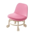 thumbnail image 2 of Taburete bajo con ruedas, taburete bajo con ruedas, mini asiento universal giratorio con ruedas para oficina, hogar, salón, cocina, deportes, 2 of 9