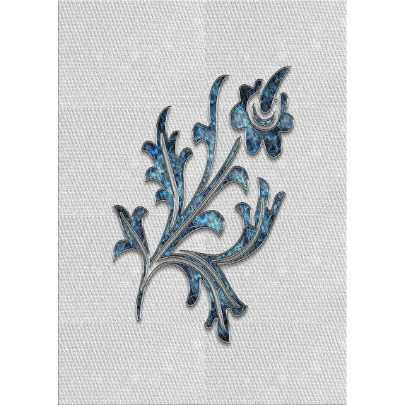 Ahgly Company Machine Washable Indoor Rectangle Transitional Roman Silver Gray Area Rugs, 5' x 7'