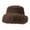 Brown, variant on Winter Bucket Hat Trendy Fisherman Cap for Cold Weather Climbing Outdoor Walking Black