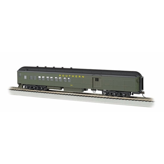 Bachmann Industries Southern #654 2 Window Door Ho Scale 72' Heavyweight Combine Car with Lighted Interior