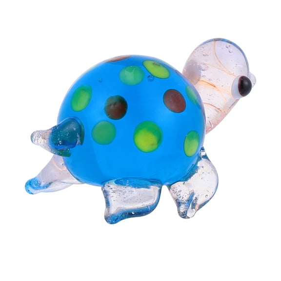 CATIEBYE handmade figurine Turtle Ornament Pink Head 1Pcs