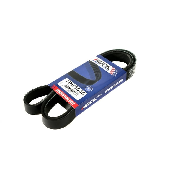 MOCA AUTOPARTS 7PK1635 Serpentine Belt for 03-01 Bmw 540I V8 4.4L & 16 Bmw Alpina B6 Gran Coupe V8 4.4L & 17-12 Bmw M6 V8 4.4L & 05-03 Land Rover Range Rover V8 4.4L and More