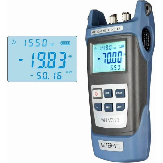Medidor de potencia de fibra óptica con fuente de luz, conector SC/FC, equipo de prueba óptica para CCTV, ingeniería de comunicaciones, de -70 a 10 dBm
