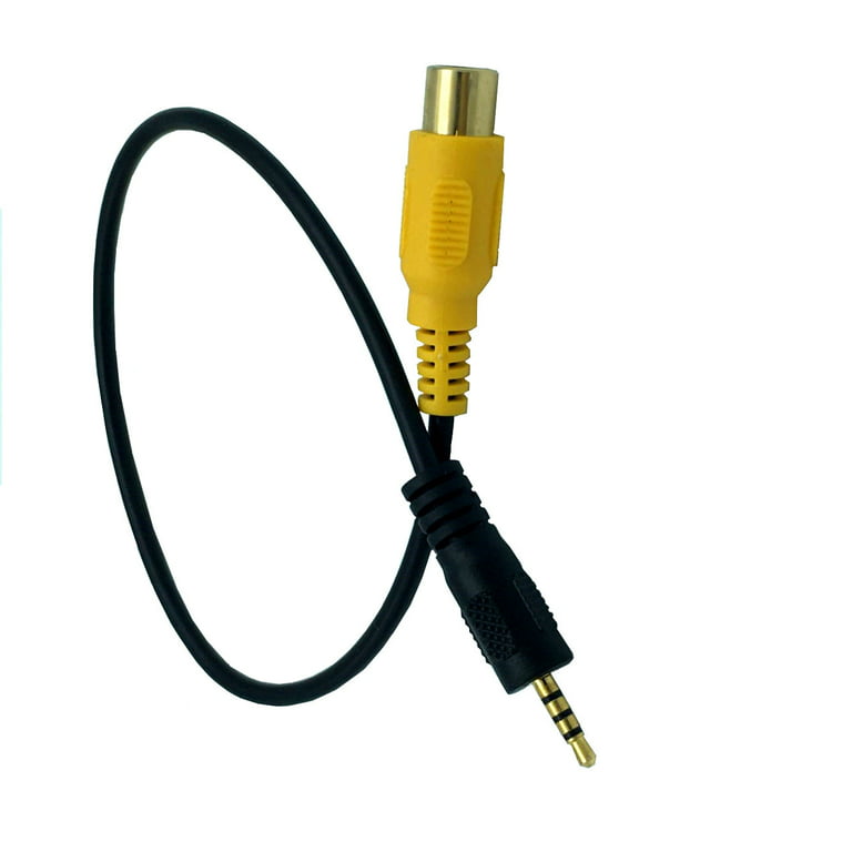 2.5mm Mini Stereo Aux Plug To 3 RCA Male Adapter AV Audio Video Cable  1.5m/5ft