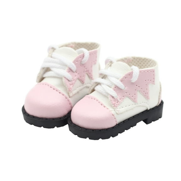 BAELLERT 1 Pair 20cm Color Matching Doll Shoes Soft Highly Simulated Mini Shoes Fine Workmanship Doll Shoes