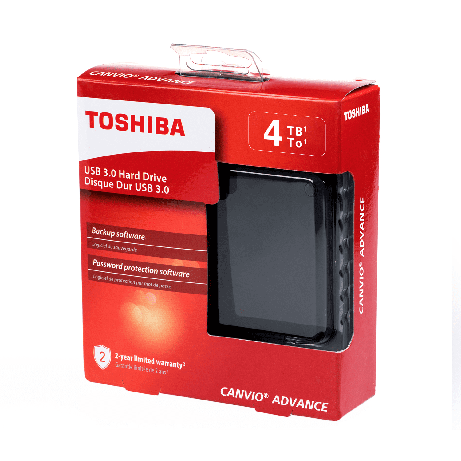 Toshiba Canvio Advance Portable External Hard Drive USB 3.0 Black HDTC940XK3CA - Walmart.com