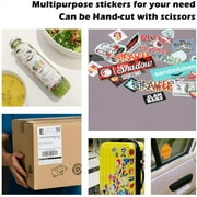 Koala Glossy Sticker Paper for Inkjet Printer 8.5x11 Inch Self-Adhesive Photo Paper 50 Sheets, Printable Sticker Paper for Printers DIY Photo Stickers, Labels, Decors