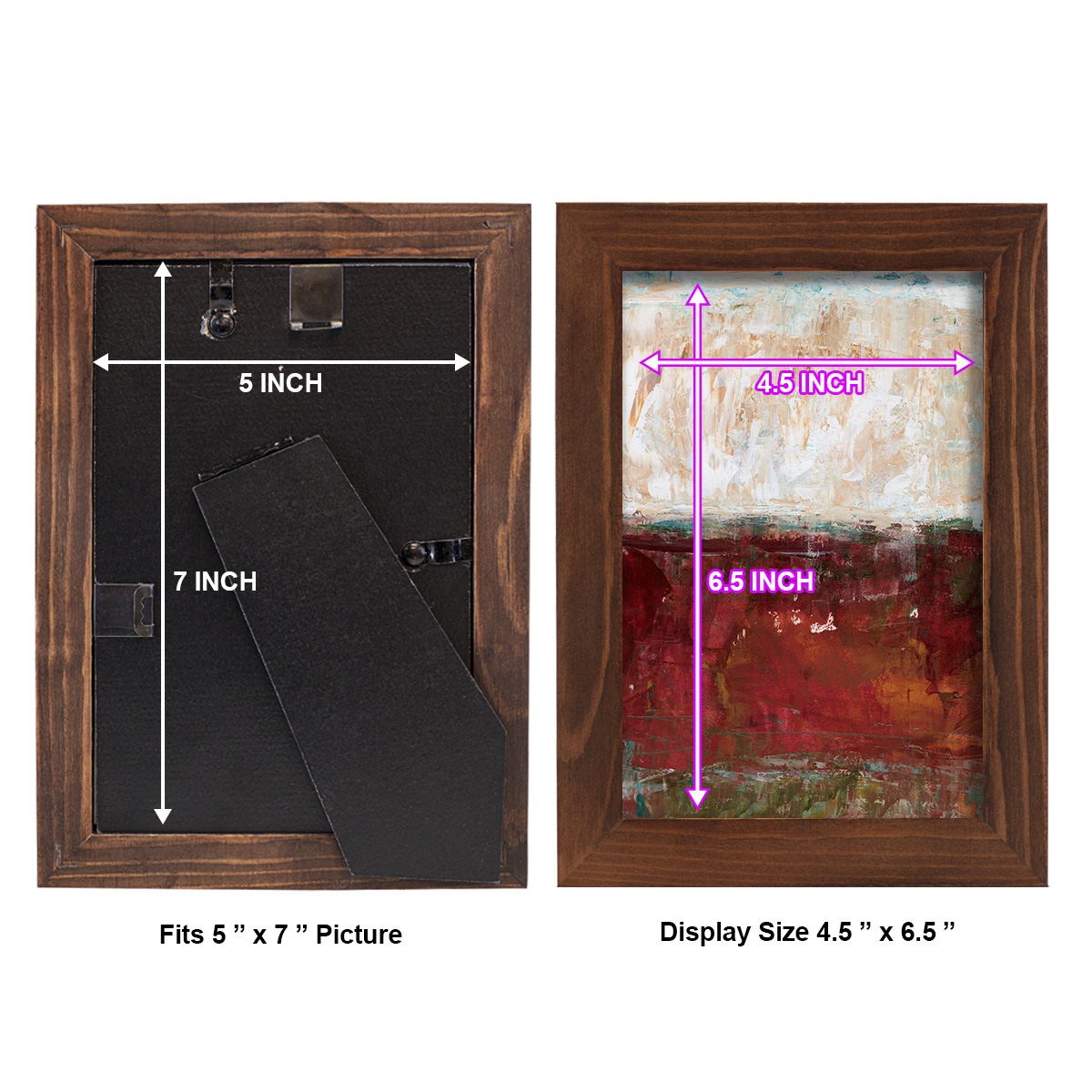 August Horizon II -Framed Print w/glass-Chestnut