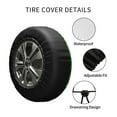 thumbnail image 4 of Kdxio St Patrick's Day for Tire Cover Wheel Protectors Tyre Covers Weatherproof Wheel Covers Universal Fit for Trailer Rv SUV Truck Camper Travel Trailers 14 inch, 4 of 8