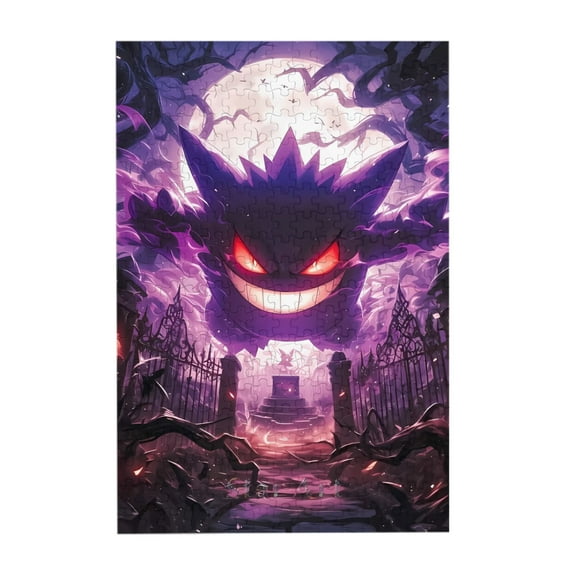 Gengar 300 Piece Puzzles, Wooden Jigsaw Puzzle, Fun And Challenging Family Games