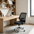 thumbnail image 4 of Stretchy Office Chair Seat Cover, XL Size in Black or Khaki, Washable Fleece Cushion Protector, 4 of 6