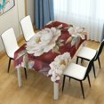 thumbnail image 2 of WOBOGO Elegant Peony Square Tablecloth 54×54in Polyester Fabric Tablecloth Washable Dust Resistant Wrinkle Resistant, 2 of 9