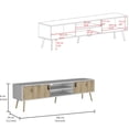 thumbnail image 3 of TV Stand with Dual - tone Design and Storage / Perfect for 60 - 69 inch TVs at Home, 3 of 4