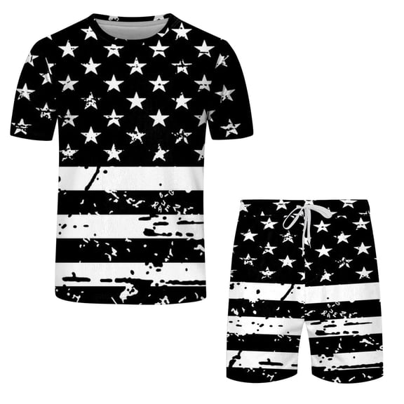 Vedolay Summer Short Sets Men 2 Piece Outfits Mens Hawaiian Shirts and Shorts 2 Pieces Floral Beach Vacation Button Down Outfits,Red XXL