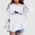 thumbnail image 2 of Zshosam Cute Teen Girl Fall Clothes Hoodies for Teen Girls Cute Print Pullover Long Sleeve Trendy Casual Kids Clothes Size 4T 5T,(White 4-5 Years), 2 of 4