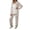A-Light Gray210, variant on Bibifish Womens Pajama Set Fall Floral Printed Button Up Long Sleeve Top Long Pants 2 Piece Outfit Soft Daily Nightwear