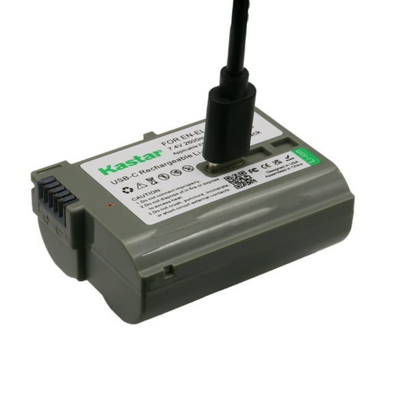 Kastar 1-Pack EN-EL15H Battery Replacement for Nikon EN-EL15 EN-EL15c Battery, Compatible with Nikon D500 D600 D610 D750 D780 D800 D810 D850 D7000 D7100 D7500 Z5 Z6 Z6 II Z7 Z7 II Z8 Zf 1 V1 Cameras