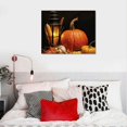 thumbnail image 3 of Shiartex 20x16in Canvas Wall Art Picture for Living Room Bedroom Thanksgiving Pumpkin for Home Office Decor 20x16in, 3 of 3