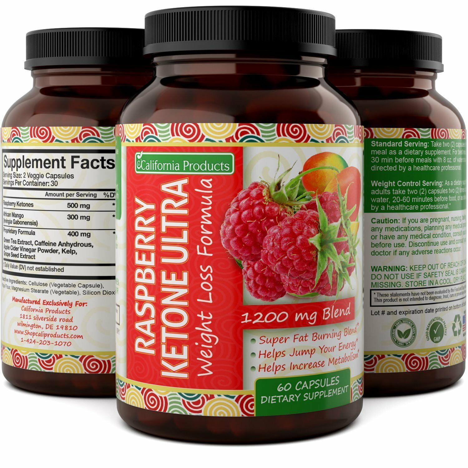 Advanced Weight Loss Raspberry Ketones Natural Fat Burner Energy Boost