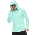 thumbnail image 5 of FEDTOSING Men's UPF 50+ Long Sleeve Shirts Sun Protection SPF/UV Fishing Hoodie T-Shirts Green, 5 of 6