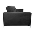 thumbnail image 4 of Sofa Cama Reclinable El Bazar Store Paris Terciopelo Gris Oxford Futón 3 posiciones Brazos movibles Sala, 4 of 8