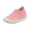Pink, variant on Girl Shoes Girls' Sneakers Summer And Autumn Girls Sneakers Flying Woven Mesh Breathable Comfortable Flat Casual Cute