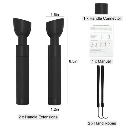 TSV VR Handle Attachments Fit for Oculus/Meta Quest 3 Controller Accessories, Extension Grips for Playing Beat Saber, Gorilla Tag Long Arms Grips