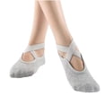 thumbnail image 3 of Babcutegg Pilates Socks for Women Athletic Wear Gym Wear with Straps Yoga Non-Slip Comfortable and Breathable Womens Athletic Wear Gray Size Free Size, 3 of 6