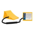 thumbnail image 2 of Camco Wheel Chock 44470 Yellow; With Rope And Handle; Hard Plastic; Double; Fits Tires Up To 26 Inch Diameter, 2 of 13