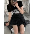 thumbnail image 4 of Faldas para mujer, diseño plisado liso, estilo vintage vaquero, combinables, ajustadas, a la moda, para colegialas, estilo coreano de verano, ropa para damas, nuevas y suaves., 4 of 6