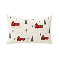 thumbnail image 2 of Aonerit 20 X 12 Inch Christmas Embroidered Pillow Cover, Hidden Zipper Cushion Case, Winter Sofa Couch Decor, Holiday Throw Pillow Sham, Home Seasonal Accent, 2 of 8