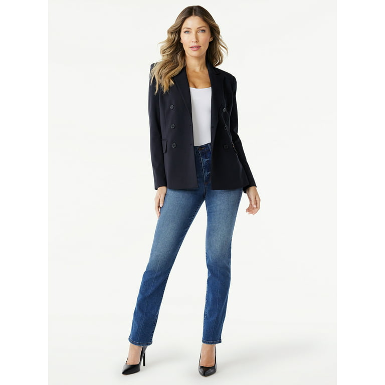 Sofia Jeans Women's Ponte Blazer, Sizes XS-3XL 