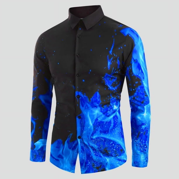 Camisa para hombre con estampado abstracto de tinta salpicada, moda informal para exteriores, fiesta callejera, camisetas para hombre cómodas y suaves, camiseta de alta calidad, talla grande