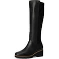 thumbnail image 3 of Vionic Women's Ashland Knee High Wedge Boot Black Leather 6W, 3 of 5
