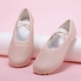 thumbnail image 2 of jianru Ballet Shoes for Girls Elastic Straps Non Slip Soft Sole Leather Professional Dance Shoes for Toddler Kids, 2 of 9